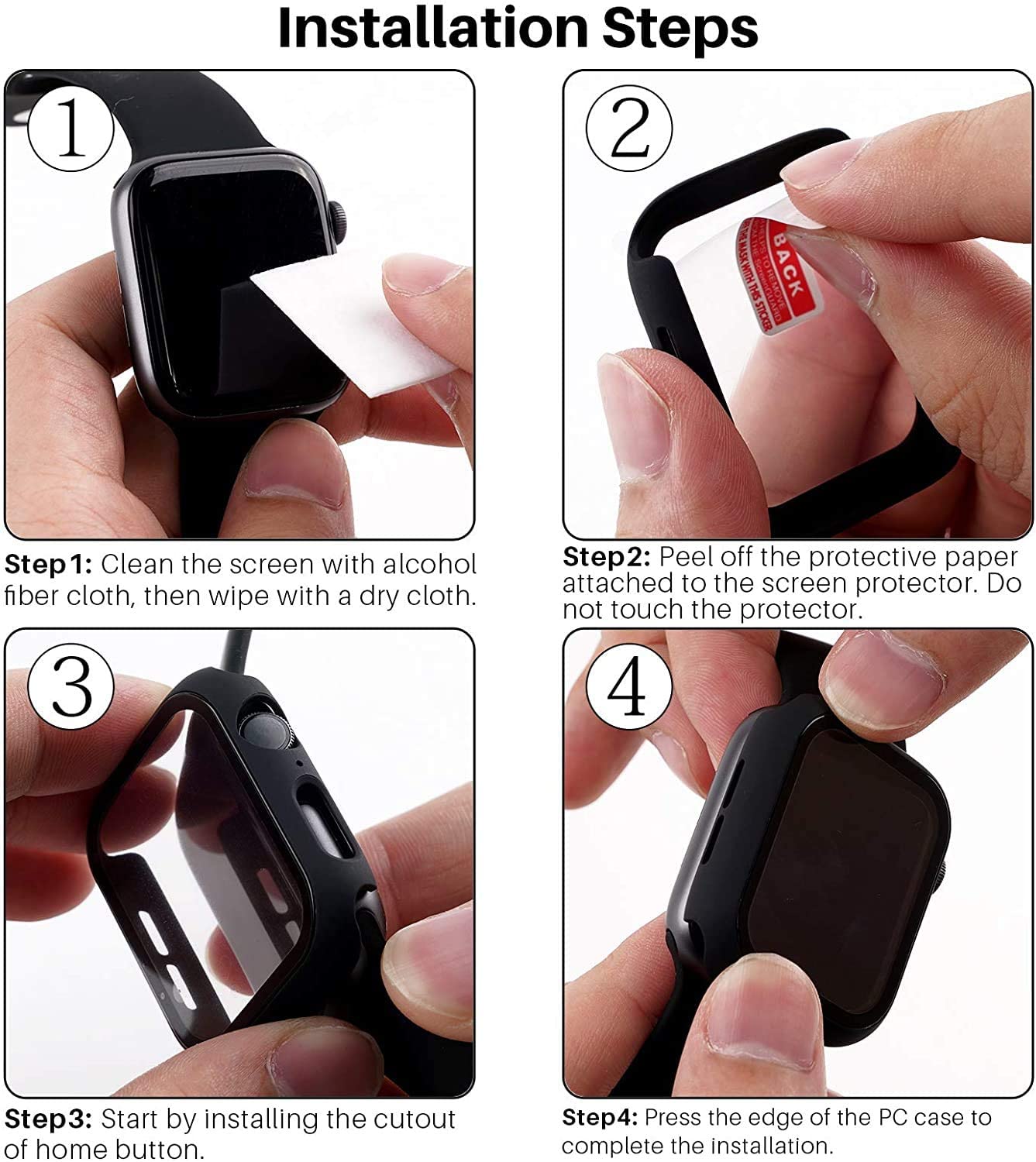 Apple watch screen protector installation new arrivals